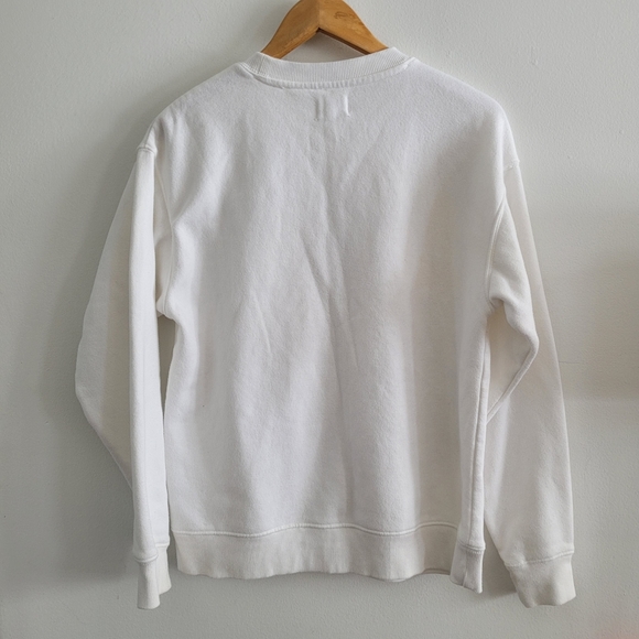 ARDENE Cosmic connection white crew neck sweatshirt size small - Picture 4 of 4